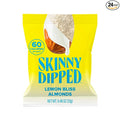 SkinnyDipped Lemon Bliss Almonds Mini Snack Packs Chocolate Covered Almonds Low Sugar Gluten Free Healthy Snack 24 Count