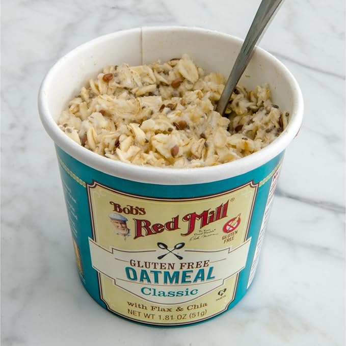Bob's Red Mill Oatmeal Cup Variety Pack (Classic Maple Apple) 1 cup (Pack of 12) - Non GMO Whole Grain Kosher