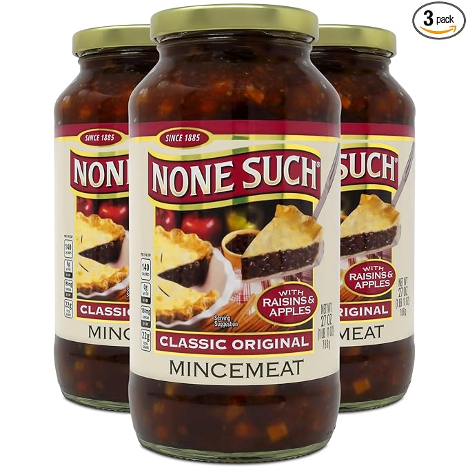 None Such Classic Original Mincemeat with Raisins and Apples 27 Ounce (Pack of 3)