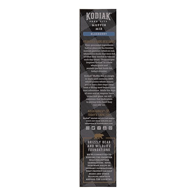Kodiak Cakes Muffin Mix Blueberry 14 Ounce Pack of 6