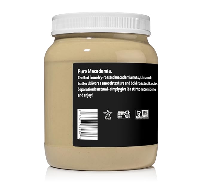 Vör Macadamia Nut Butter (4lb) | Single Ingredient | Vegan Paleo and Keto-Friendly Gluten-Free