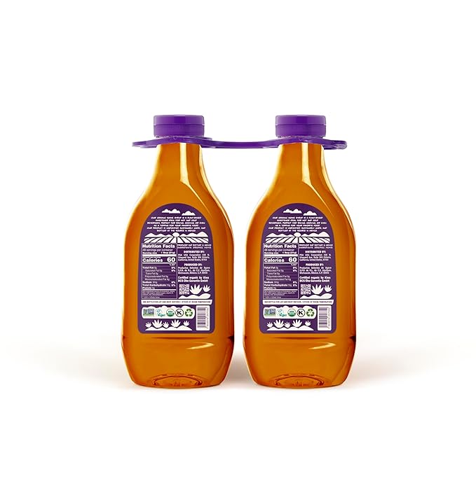 Agave Syrup Organic Blue Agave Nectar Sweetener Low Glycemic Sugar Alternative Vegan Gluten Free Non-GMO All-Natural Liquid Sweetener 2 Pack 36 oz