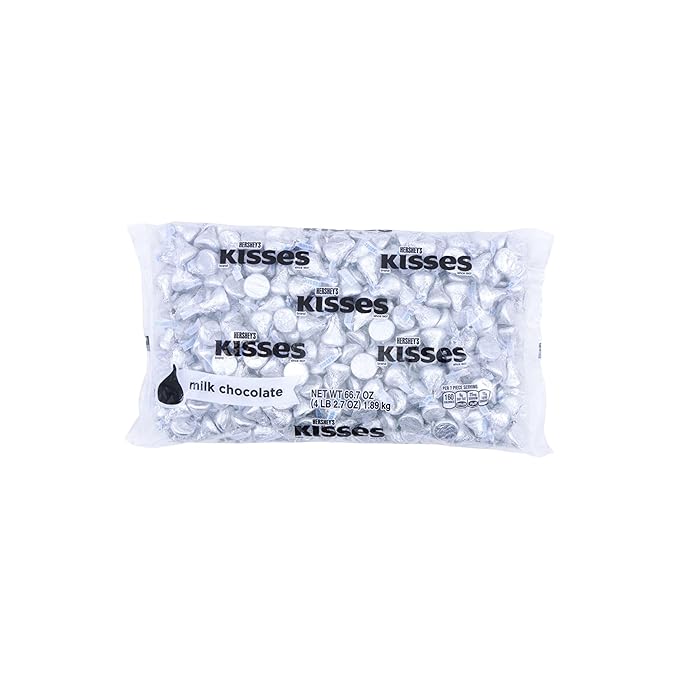 HERSHEY'S KISSES Milk Chocolate Candy Bulk Bag 66.7 oz