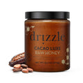Drizzle Cacao Luxe Raw Honey - All Natural Pure Raw Honey with Organic Cacao Unfiltered &amp Unheated Use in Tea &amp Coffee Sugar Substitute Certified Kosher - 13.2 oz Jar (375 g)