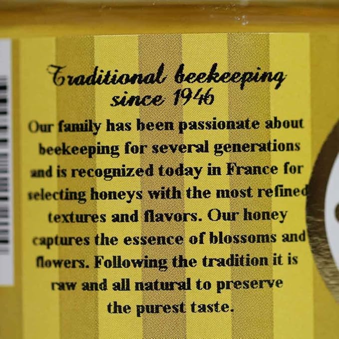 Maison Peltier 100% Unpasteurized French Raw Acacia Honey 250g (8.8oz) Jar