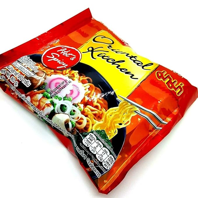 Oriental Kitchen Hot &amp Spicy Flavour Quick Cook Thai-MAMA Big Pack Instant Noodles Soup (Pack of 3)