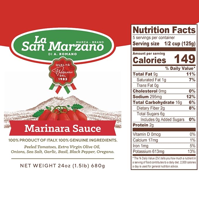 La San Marzano Variety Pack Tomato Basil Arrabiata Marinara Sauce 24 oz Pasta Sauce Made in Italy All Purpose Tomato Premium Quality All Natural Mediterranean Diet Non GMO Vegan Gluten Free