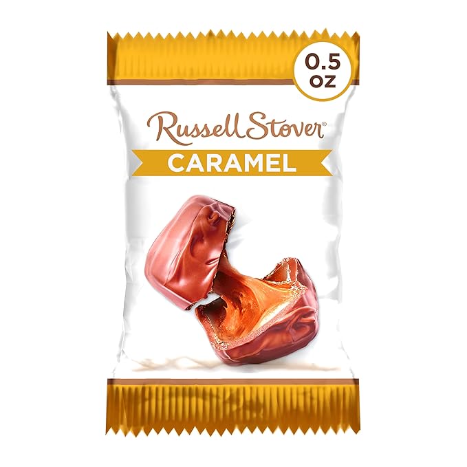 Russell Stover Milk Chocolate Caramels - 0.5 oz (Pack of 36)