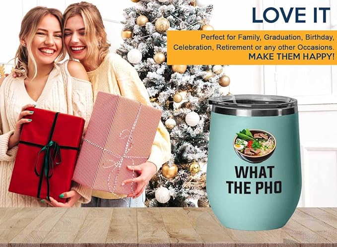 Ramen Lover Teal Edition Wine Tumbler 12oz - What the pho - Food Lovers chicken pumpkin vegan pantry spicy noodles