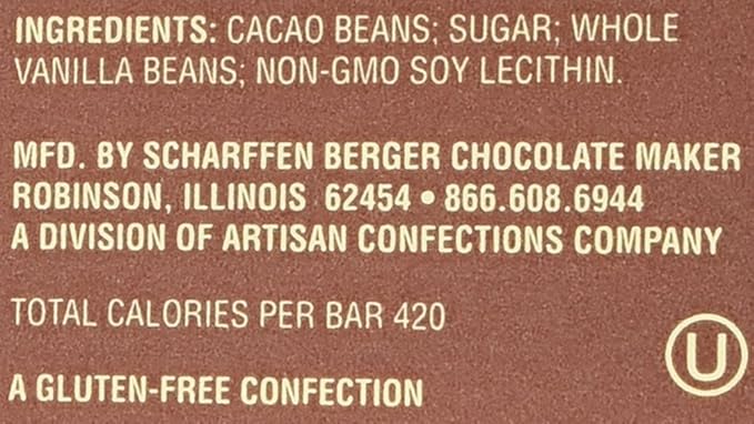 SCHARFEEN BERGER Artisan Chocolate Bars Extra Dark 3 Ounce (Pack of 6)