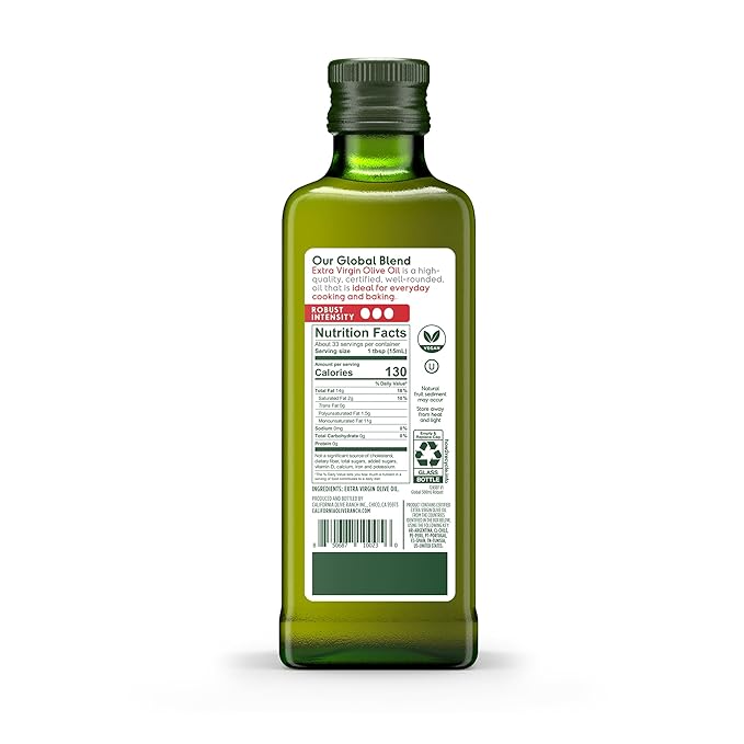 California Olive Ranch Global Blend Robust Extra Virgin Olive Oil 500mL (Pack of 1)