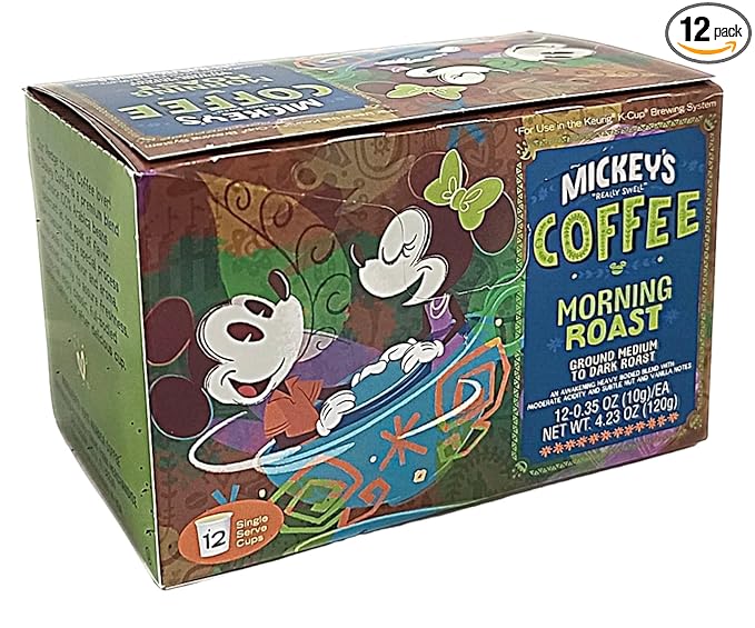 DisneyParks Mickey's Really Swell Coffee 12 K-Cups (Mickey’s Morning)