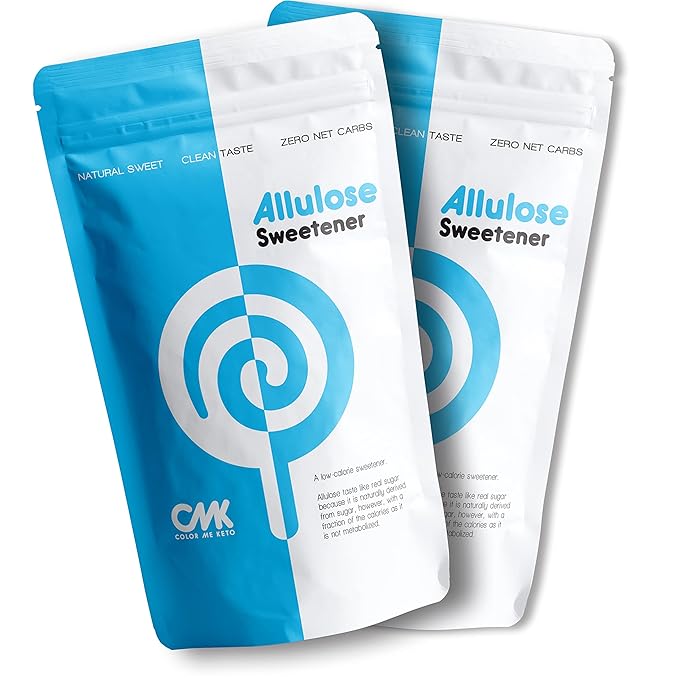 𝗪𝗜𝗡𝗡𝗘𝗥 – 𝗕𝗘𝗦𝗧 𝗔𝗟𝗟𝗨𝗟𝗢𝗦𝗘 𝟮 𝗣𝗔𝗖𝗞 Keto Sugar Alternative Zero Net Carb Low Calorie Allulose Sweetener Made in USA ZERO Erythritol Monk Fruit or Stevia Granular (32oz Total)