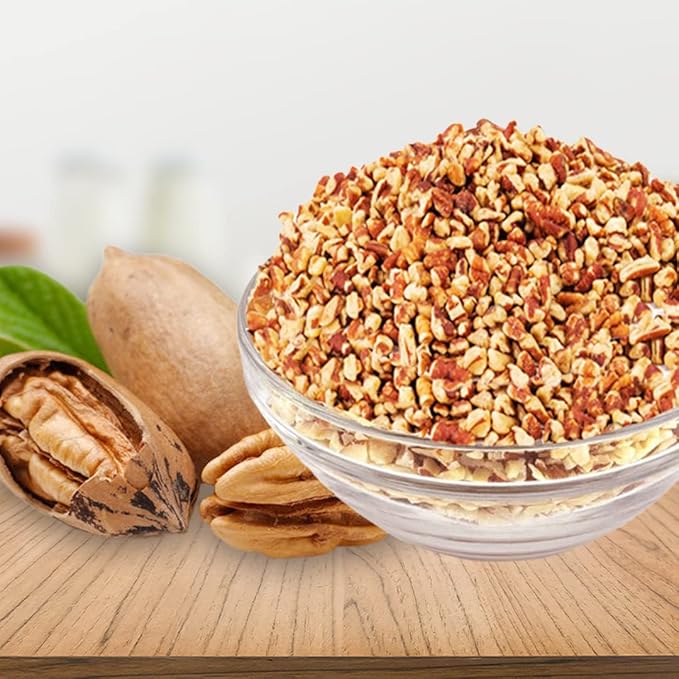 Presto Sales Small Chopped Pecans 80 oz | Raw Unsalted Natural | Non-GMO Keto/Paleo Vegan | Raw Pecans Perfect Low-Cholesterol Low-Fat Dairy-Free and Sugar-Free Diets | Resealable 5 lbs Bag