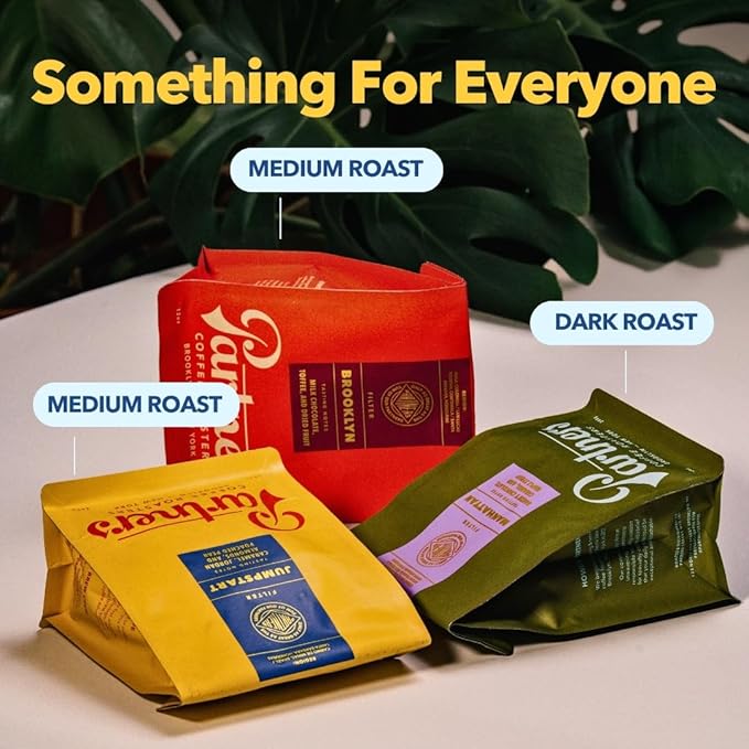 PARTNERS COFFEE ROASTERS - Whole Bean Coffee (Ghost Town - Decaf Medium Roast) 12oz - Decaf Coffee Mountain Water - Whole Coffee Beans - Lab Tested for Mycotoxins &amp Heavy Metals - Hand Roasted i