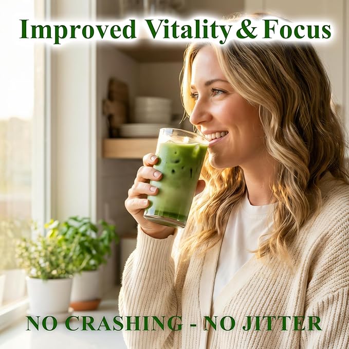 RICHA MATCHA – Organic Latte Grade Japanese Matcha Powder – Uji Matcha Green Tea from Kyoto Japan – First Harvest – Perfect for Matcha Latte Iced Drinks Smoothies &amp Baking – Smooth &amp Vibran