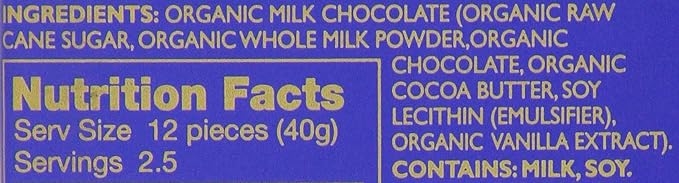 Green &amp Black's Organic Milk Chocolate 34% Cacao 3.5 Ounce Bars10 count