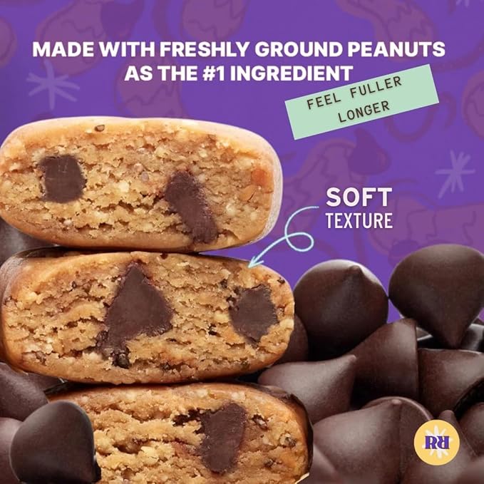 Raw Rev Vegan Protein Bars- Peanut Butter Dark Chocolate &amp Sea Salt 12 bars Non-GMO Plastic-Neutral Nothing Artificial Glo Formula Gluten-Free Keto-Friendly Paleo Kosher No Sugar Alcohol