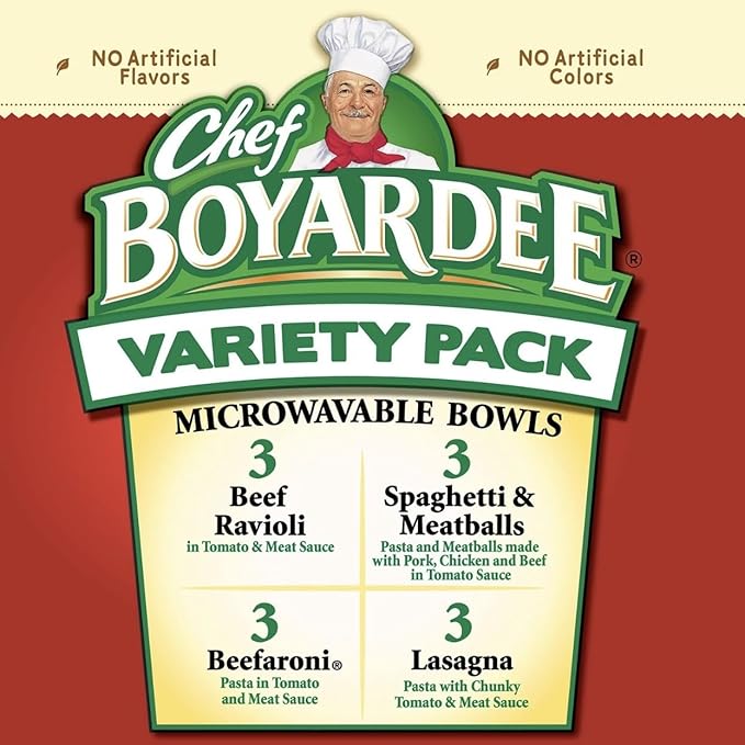 Chef Boyardees Variety Pack 7.5 oz. 12 Count
