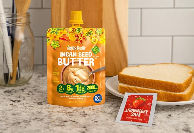 Brass Roots - Seed Butter - Multi Serving Grab n Go (10 oz) - Peanut Butter Alternative - School Safe - Top 9 Allergy Free - Supports Gut Health