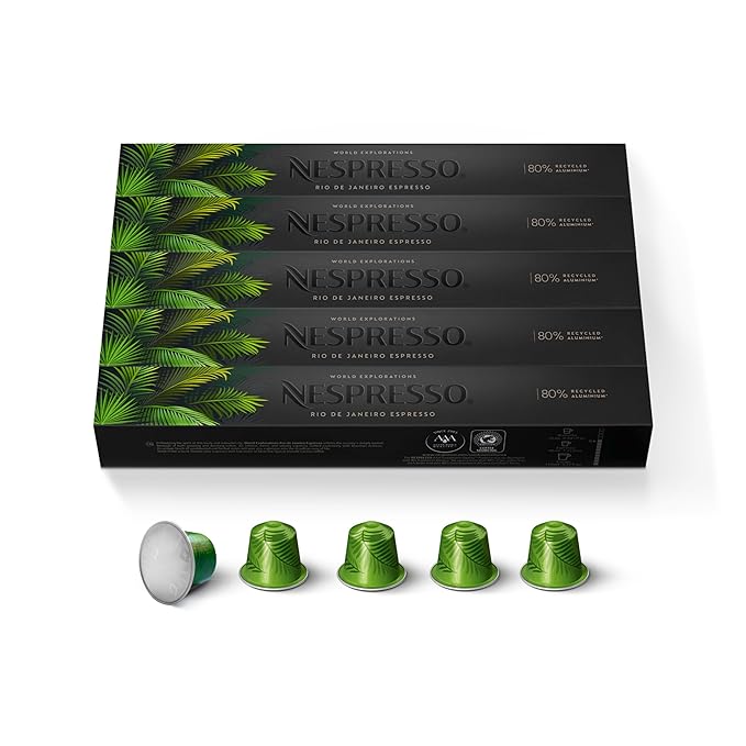 Nespresso Capsules Original Line Rio de Janeiro 50 Count Espresso Coffee Pods