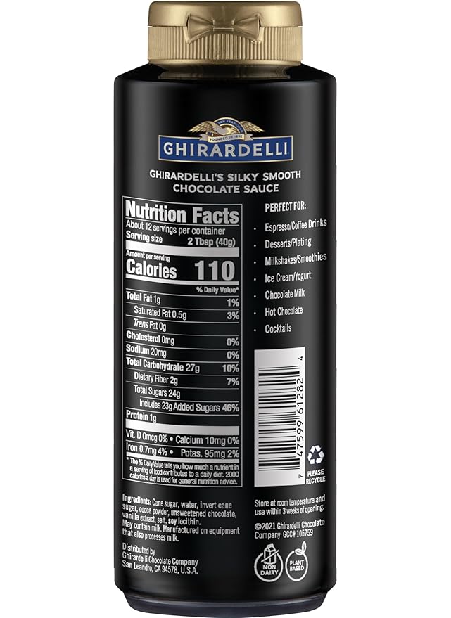Ghirardelli Squeeze Bottles - Caramel Chocolate &amp White Chocolate - Set of 3