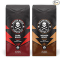 Death Wish Coffee Co. Ground Coffee Bundle Includes 1 Pack of Dark Roast (16 oz) and 1 Pack of Medium Roast (16 oz)