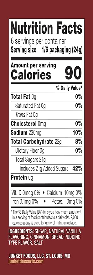 Junket Cinnamon Bread Pudding Mix 5 oz (Pack of 12)