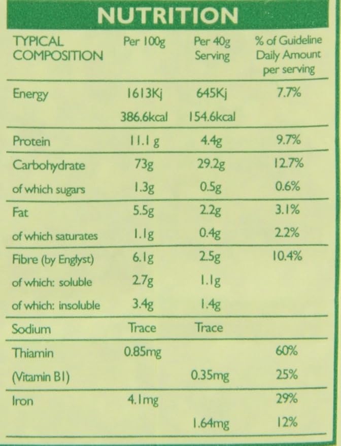 FLAHAVAN'S Organic Porridge Oats 17.75-Ounce Bags (Pack of 6)