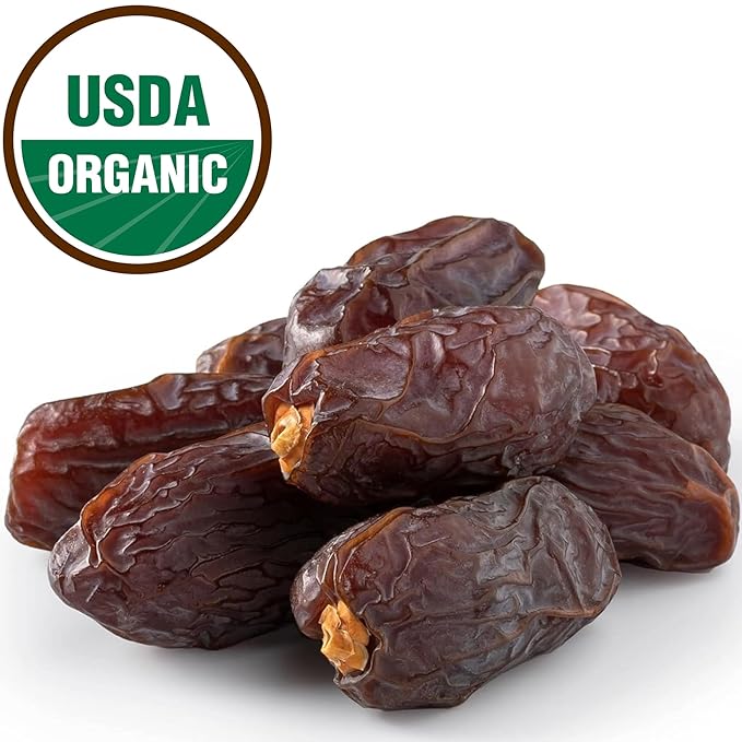 Anna and Sarah 5 Lbs Organic Medjool Dates No Sugar Added Natural Dried Dates in Resealable Bag 80 Oz