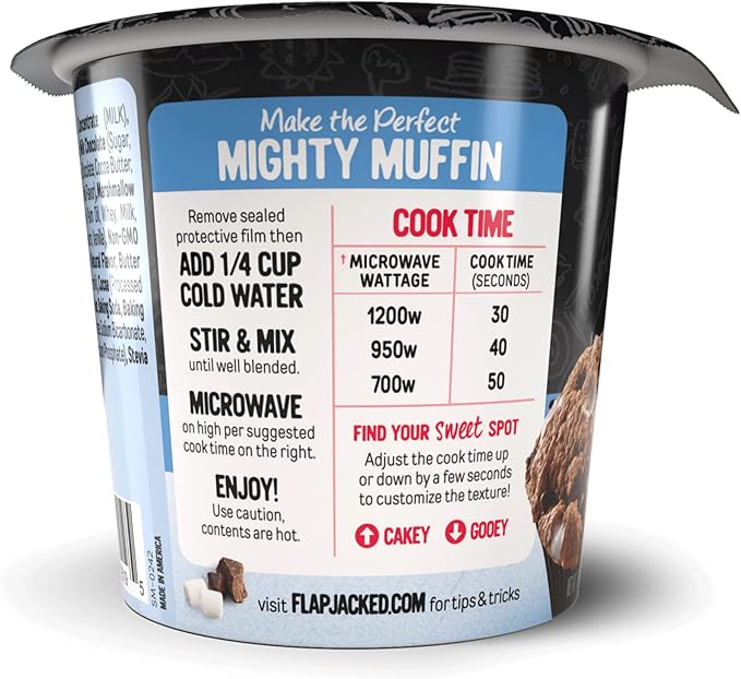 FlapJacked Mighty Muffins Gluten-Free S'mores 12 Pack