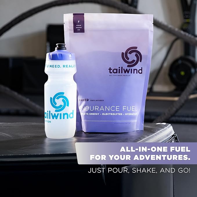 Tailwind Nutrition Endurance Fuel Carbohydrate &amp Electrolyte Sports Drink Mix Powder Gluten-Free Vegan Naked Unflavored 50 Servings