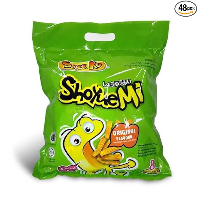 Snek Ku Shoyue Mi Japanese Noodle Series Snack 48 Convi-Packs x 14g (Original Flavour)