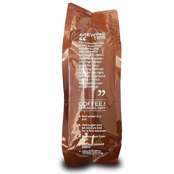 Batangas Brew Kapeng Barako 100% Philippine Coffee Regular Grind 500 grams/17.64 oz