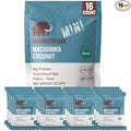 Mammoth Bar Macadamia Coconut Mini Bar - Mini Organic Snack Bar Packed with 4g Protein. Made with Premium Macadamia Nuts &amp Egg White Protein. Paleo • Gluten Free • GMO Free • Raw - 16 Mini Bars