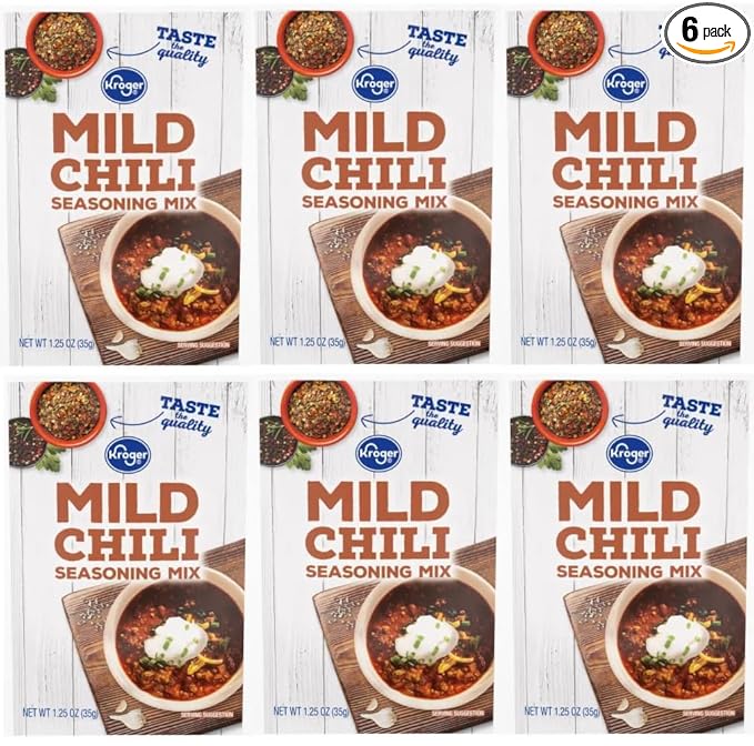 Pack Of 6 Mild Chili Seasoning Mix 1.25 oz.