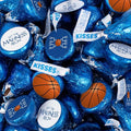 90ct Basketball Party Favors Stickered Kisses Candy Let the Madness Begin (90 Count) - Blue - Candy Included