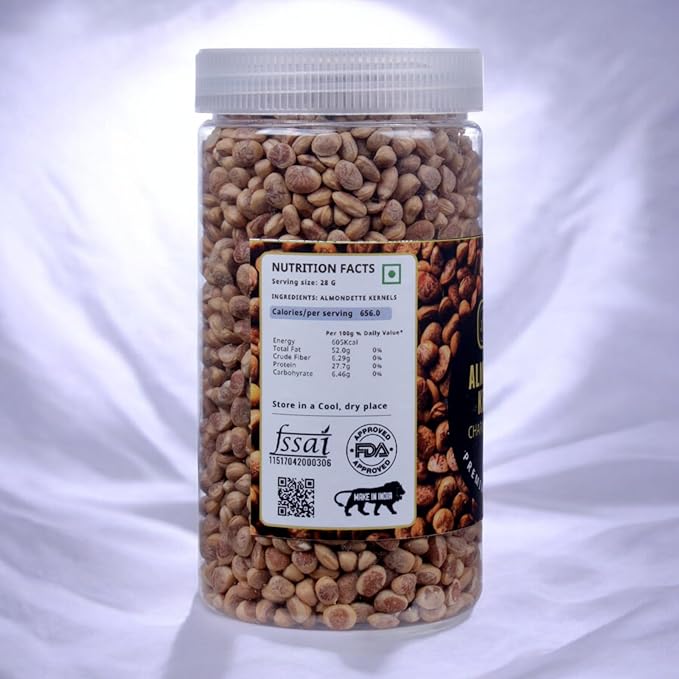Organic Almondette Kernels (Chironji Seeds) Charoli Seeds - Rich In Nutrients Source Of Protein Fibers And Essential Minerals - Ideal For Garnishing Baking (200 gm)