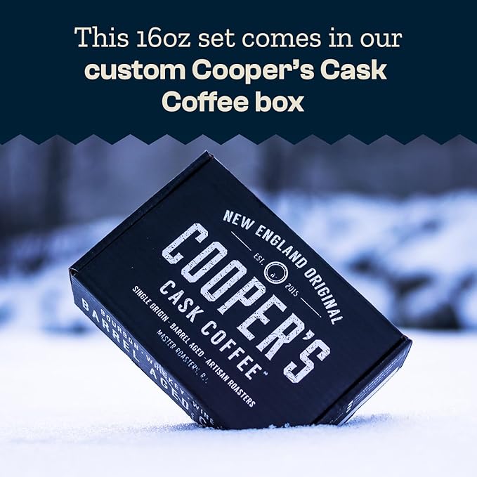 Gourmet Coffee Sampler Gift Box Set Roasted Coffee Ground Sumatra Dark Kenya AA Medium-Dark Rwanda Medium Natural Ethiopian Light Ground 4 Bags 16 oz Total