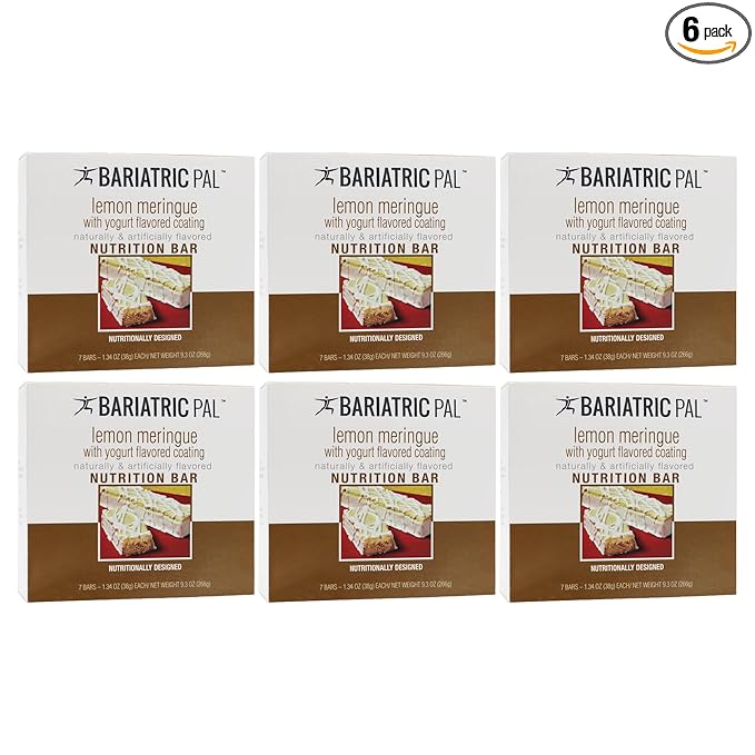 BariatricPal 10g Protein Snack Bars - Lemon Meringue Bar (6-Pack)