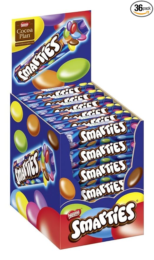Smarties Hexagon 36 x 38g 1.34 ounce (pack of 36) (12243602)