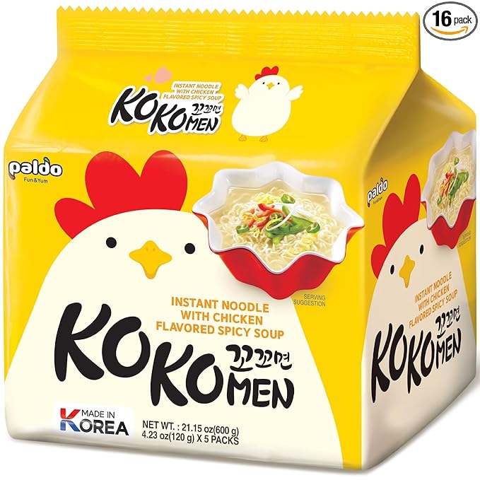 Kokomen Spicy Chicken Ramen 4.23 Oz (Pack of 16)