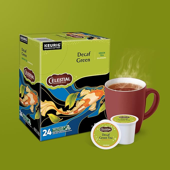 Celestial Seasonings Decaf Green Tea Single-Serve Keurig K-Cup Pods 96 Count