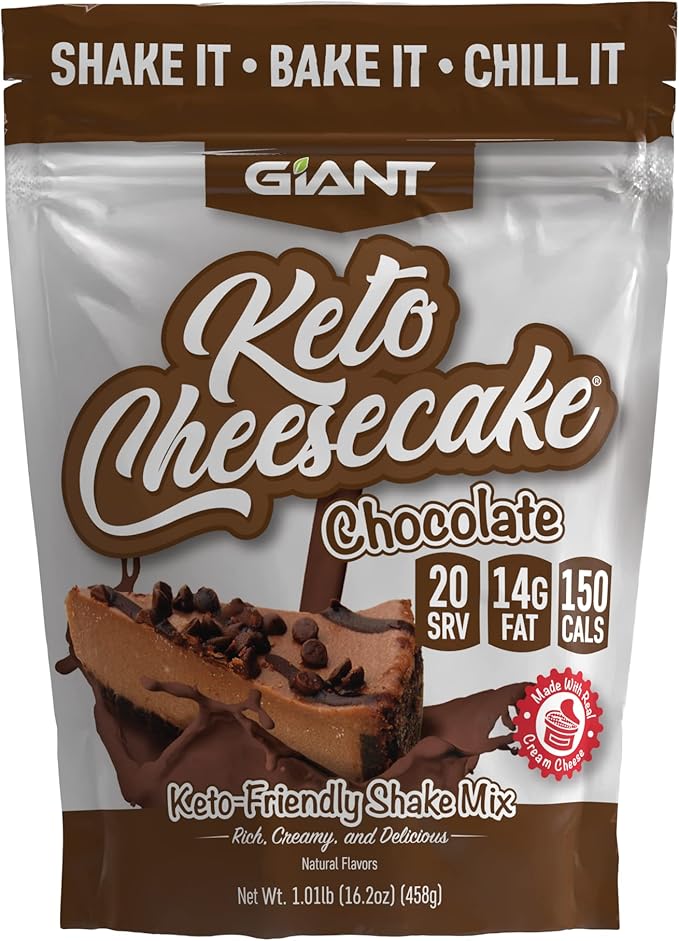 Giant Sports Keto Cheesecake Mix Bundle - Ketogenic Low Carb Powder Mix - 20 Servings
