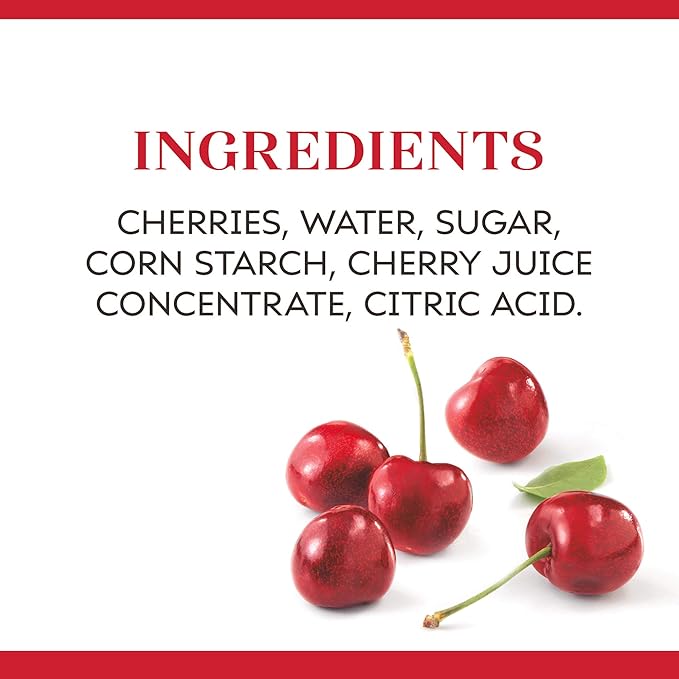Duncan Hines Comstock Cherry Pie Filling and Topping 21 oz. (Pack of 8)