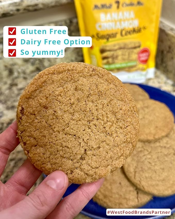 West Food Brands Baking Mix Bundle: Donut Mix &amp Banana Cinnamon Cookie Mix with Natural Ingredients - Gluten Free Allergen Free - Healthy Baking!