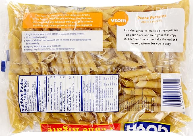 Goya Foods Penne Rigate Pasta 16-Ounce (Pack of 20)