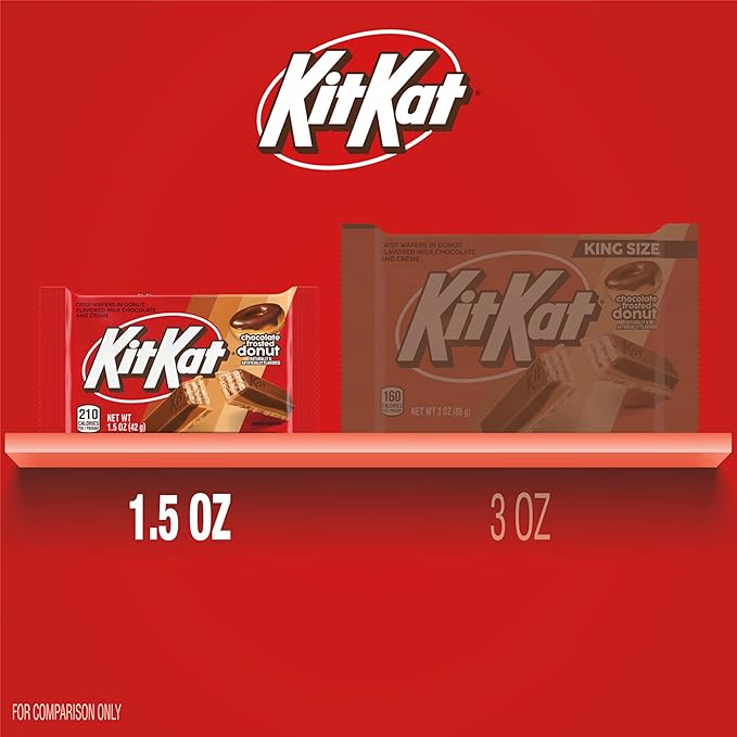 KIT KAT Chocolate Donut Flavored Wafer Candy Bars 1.5 oz (24 Count)