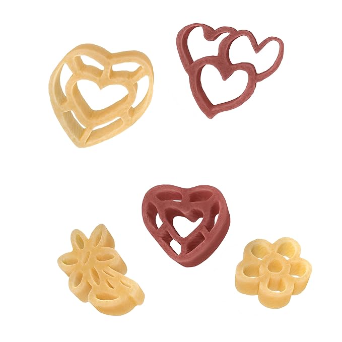 4 Pack: 2 Heart Pasta &amp 2 Love Pasta