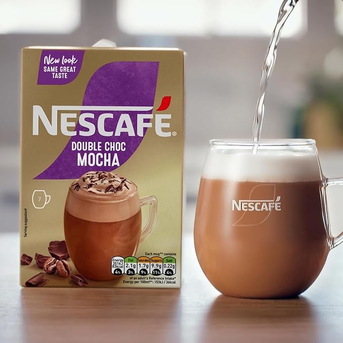 NESCAFÉ MOCHA Double Choco Instant Coffee Sachets x7 (Pack of 6 Total 42 Sachets)